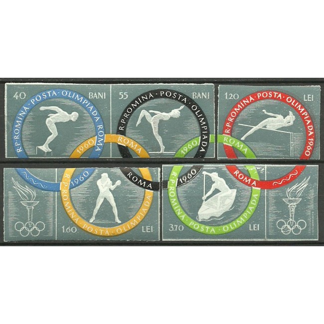 1960 - Jocurile Olimpice Roma, serie nedantelata neuzata