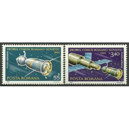 1981 - Zborul comun romano-sovietic, serie neuzata