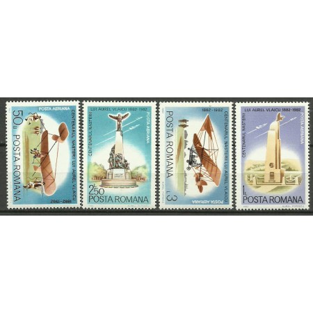 1982 - Aurel Vlaicu, aviatie, serie neuzata