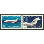 1970 - aviatia civila, serie neuzata