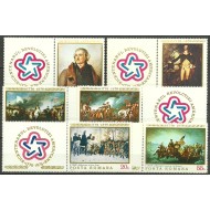1976 - Bicentenarul revoluției americane, serie cu vinieta neuzata