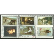 1977 - Picturi, Nicolae Grigorescu, serie neuzata