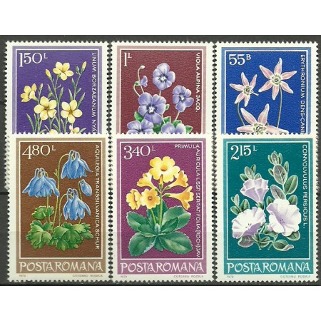 1979 - Flori protejate, serie neuzata
