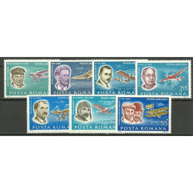 1978 - pionieri ai aviatiei, serie neuzata