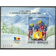 1992 - Jocurile Olimpice Albertville, colita nedantelata neuzata