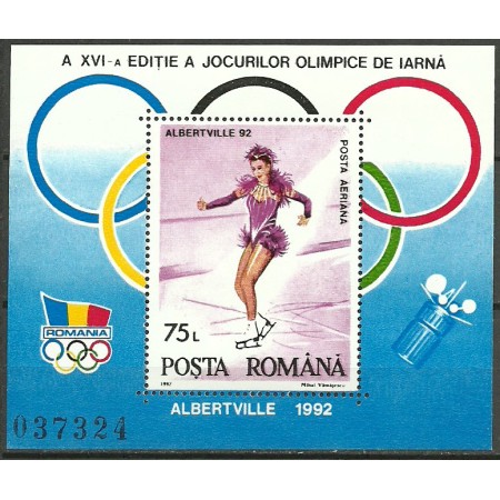 1992 - Jocurile Olimpice Albertville, colita neuzata