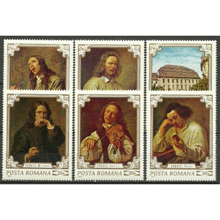 1970 - Reproduceri de arta, Simturile, serie neuzata