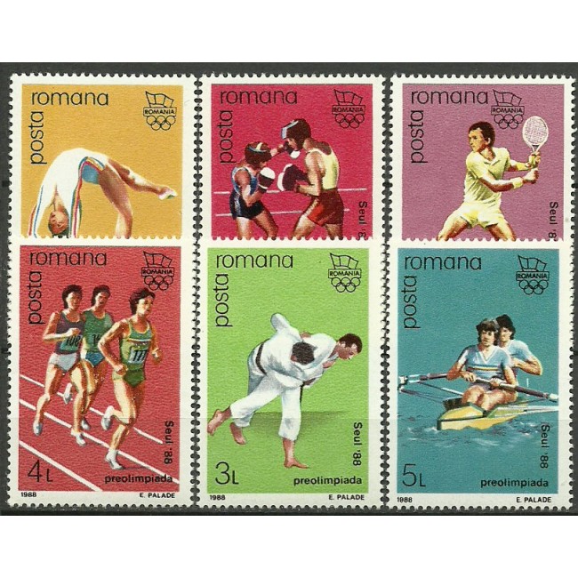 1988 - Preolimpiada, sport, serie neuzata 1988 - Preolimpiada, sport, serie neuzata
