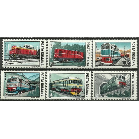 1987 - Locomotive, serie neuzata 1987 - Locomotive, serie neuzata