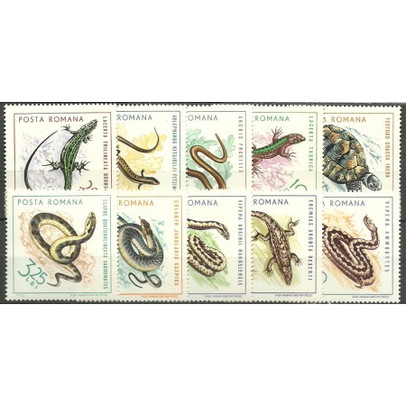 1965 - Reptile, fauna, serie neuzata 1965 - Reptile, fauna, serie neuzata