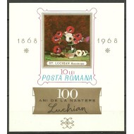 1968 - Stefan Luchian, pictura, arta, colita neuzata