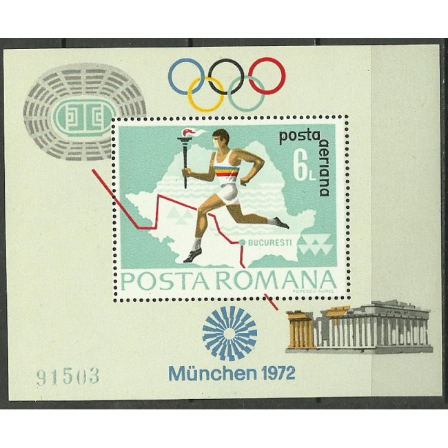 1972 - Preolimpiada Munchen, colita neuzata