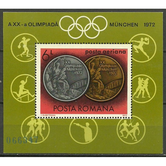 1972 - Medalii olimpice, colita neuzata