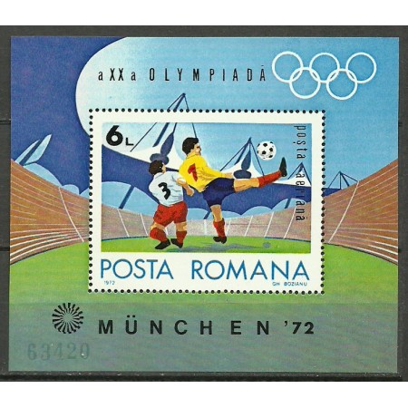 1972 - Jocurile Olimpice Munchen, colita neuzata 1972 - Jocurile Olimpice Munchen, colita neuzata