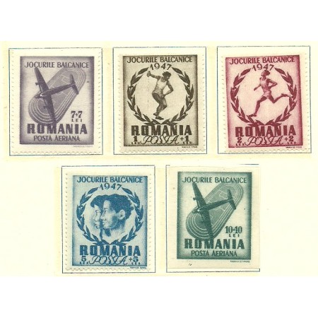 1948 - Jocurile Balcanice, serie neuzata 1948 - Jocurile Balcanice, serie neuzata