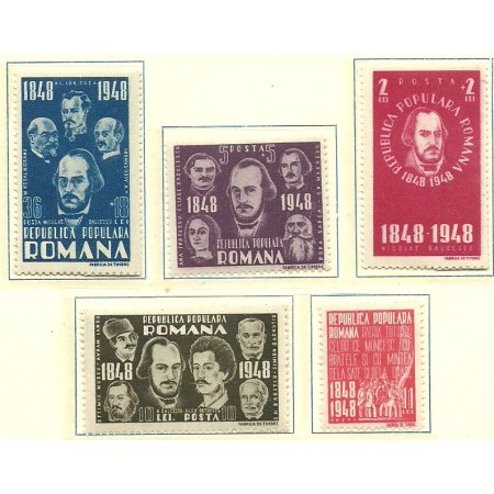 1948 - Centenarul revolutiei din 1848, serie neuzata