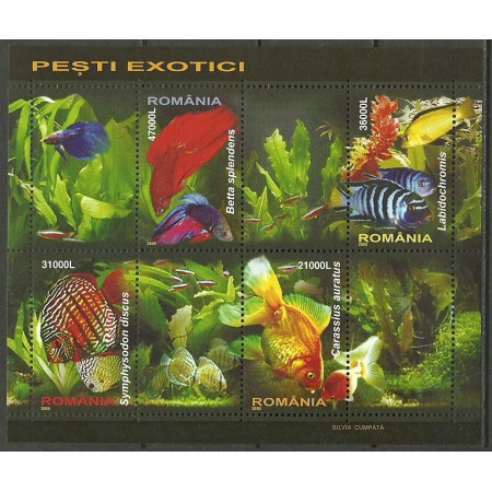 2005 - Pesti exotici, bloc neuzat 2005 - Pesti exotici, bloc neuzat