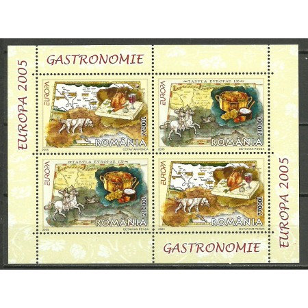 2005 - Europa, gastronomie, bloc neuzat 2005 - Europa, gastronomie, bloc neuzat