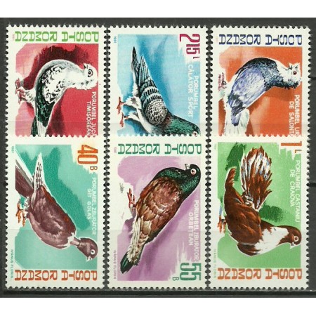 1981 - columbofilie, porumbei, serie neuzata