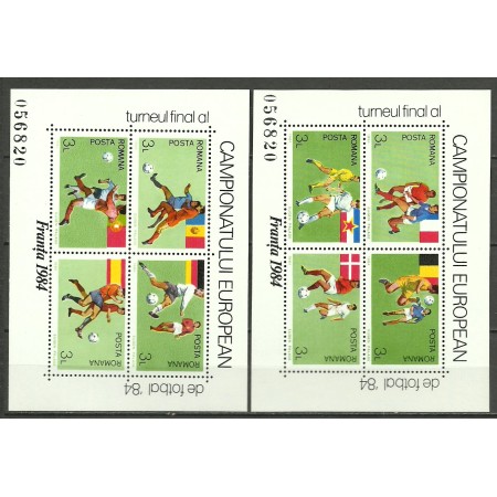 1984 - Campionatul European de fotbal, blocuri neuzate 1984 - Campionatul European de fotbal, blocuri neuzate