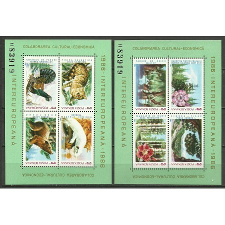 1986 - colaborarea, fauna-flora, blocuri neuzate 1986 - colaborarea, fauna-flora, blocuri neuzate