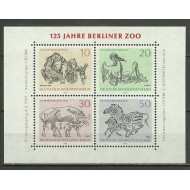 Berlin 1969 - Animale, fauna, gradina zoologica, bloc neuzat