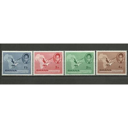 Ghana 1957 - Independenta, pasari, serie neuzata Ghana 1957 - Independenta, pasari, serie neuzata