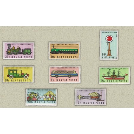 Ungaria 1959 - Muzeul transporturilor, mașini, tren, avion, vapor, serie neuzata Ungaria 1959 - Muzeul transporturilor, mașini, tren, avion, vapor, serie neuzata