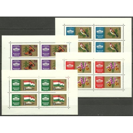 Ungaria 1961- expo Budapesta II, serie bloc de 4 neuzat Ungaria 1961- expo Budapesta II, serie bloc de 4 neuzat