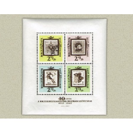 Ungaria 1962 - Ziua marcii postale, colita neuzata Ungaria 1962 - Ziua marcii postale, colita neuzata