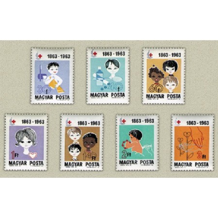 Ungaria 1963 - Crucea roșie VI, copii, serie neuzata