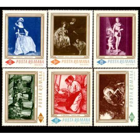 1967 - Reproduceri de arta, serie neuzata
