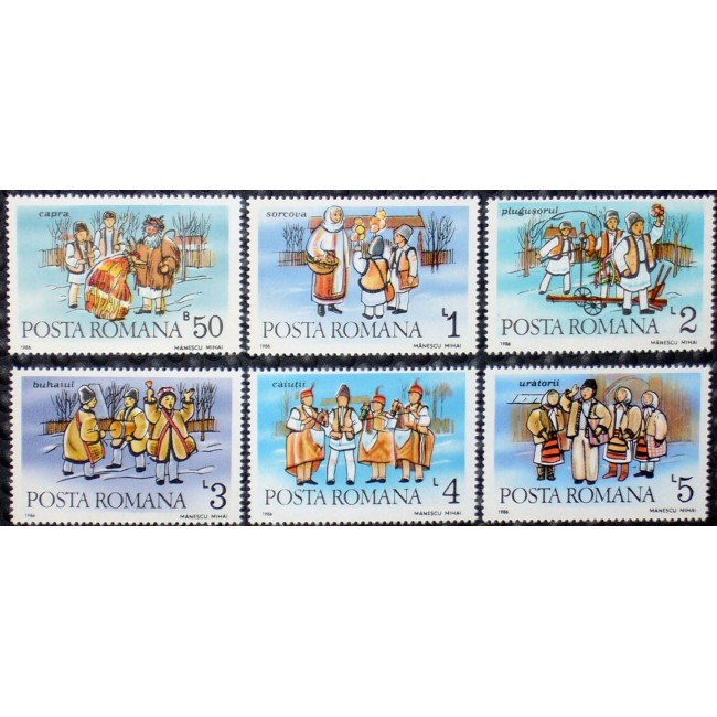 1986 - Obiceiuri folclorice, serie neuzata