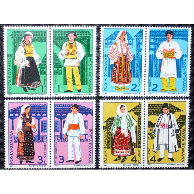 1987 - Costume populare, serie neuzata