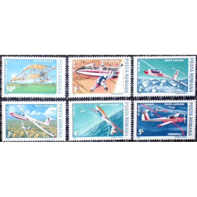 1987 - Aviație, avioane, serie neuzata