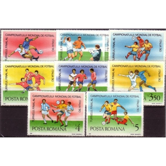 1990 - Campionatul Mondial de Fotbal Italia, serie neuzata 1990 - Campionatul Mondial de Fotbal Italia, serie neuzata