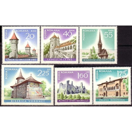 1967 - Monumente istorice, serie neuzata