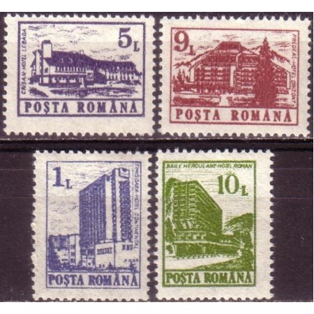 1991 - Hoteluri si cabane (uzuale I ), serie neuzata 1991 - Hoteluri si cabane (uzuale I ), serie neuzata