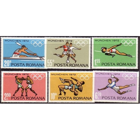 1972 - Preolimpiada Munchen, serie neuzata 1972 - Preolimpiada Munchen, serie neuzata