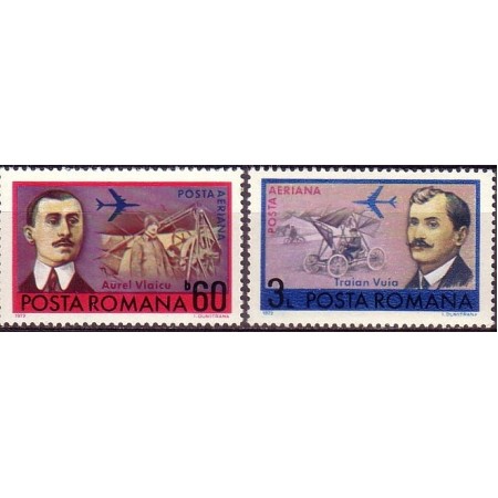 1972 - Aniversari-Aviatie, serie neuzata 1972 - Aniversari-Aviatie, serie neuzata