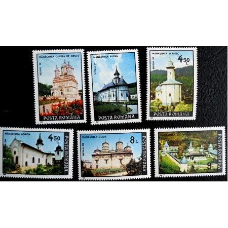 1991 - Manastiri, serie neuzata 1991 - Manastiri, serie neuzata