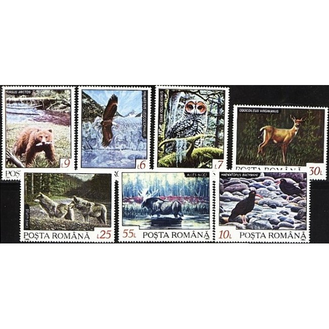 1992 - Fauna din regiunile nordice, serie neuzata 1992 - Fauna din regiunile nordice, serie neuzata