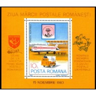 1983 - Ziua marcii postale, colita neuzata