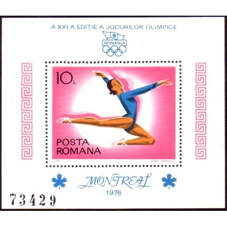 1976 - Jocurile Olimpice Montreal, colita neuzata