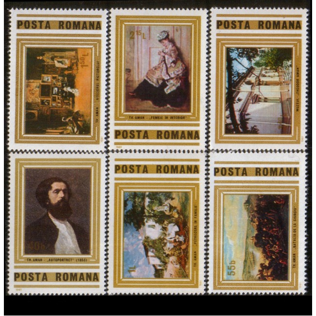 1981 - Theodor Aman, pictura, arta, serie neuzata