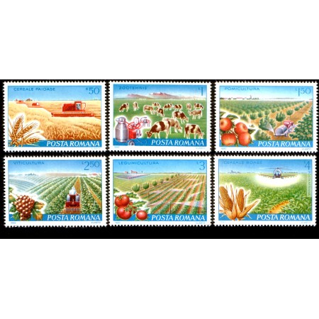 1982 - mecanizarea agriculturii, serie neuzata