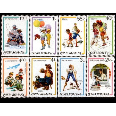 1981 - Jocuri de copii, serie neuzata