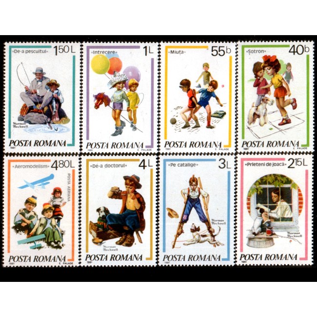 1981 - Jocuri de copii, serie neuzata