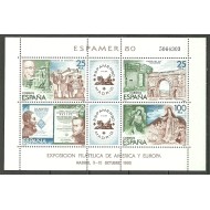 Spania 1980 - expo filatelic, bloc neuzat