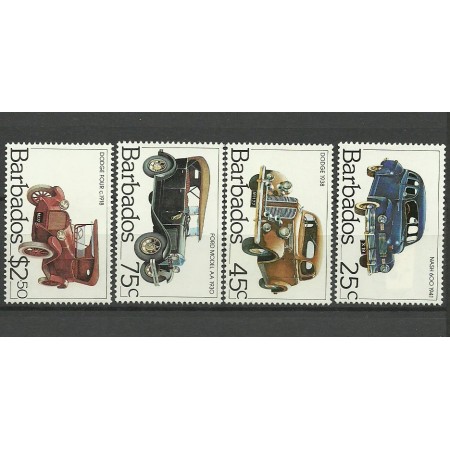 Barbados 1983 - Classic Cars, masini, serie neuzata